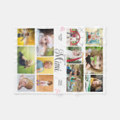 Mimi We Love You Gepersonaliseerde Harten Fleece Deken (Voorkant (Horizontaal))