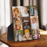 Mimi We Love You Hearts Hout Fotocollage Fotoplaat<br><div class="desc">De Mimi We Love You Heart Modern Photo Collage Plaque is een ontroerend en gepersonaliseerd geschenk dat je liefde voor je grootmoeder laat zien. Deze prachtig ontworpen plaquette is voorzien van een hartvormige fotocollage, zodat u uw favoriete familie afbeeldingen toe te voegen in een moderne en stijlvolle lay-out. Het oprechte...</div>