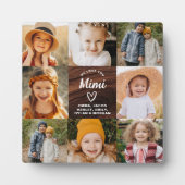 Mimi We Love You Hearts Hout Fotocollage Fotoplaat (Voorkant)