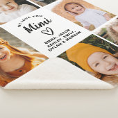 MiMi We Love You Hearts Moderne fotocollage Sherpa Deken (3/4)