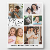 Mimi We Love You Kleinkinderen Namen 6 Fotocollage Fotoplaat (Voorkant)