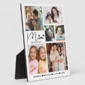 Mimi We Love You Kleinkinderen Namen 6 Fotocollage Fotoplaat (Zijkant)