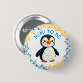 Mimi wordt | Jongens babyborrel Ronde Button 5,7 Cm (Voorkant /achterkant)