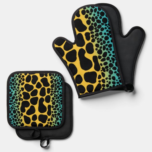 Mimic Giftkikker Ovenwant & Pannenlap Set (Voorkant / Achterkant)