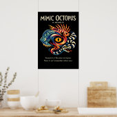 Mimic Octopus Identity Metaphor Art Poster (Keuken)