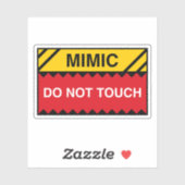 Mimic Raak teken geen grappige tafelblad RPG Sticker (Vel)