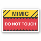 Mimic Raak teken geen grappige tafelblad RPG Sticker (Voorkant)