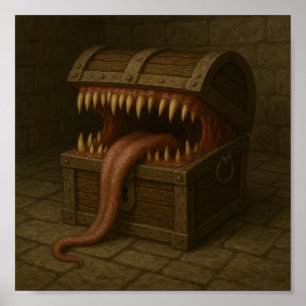 Mimic Treasure Chest - De ultieme verrassing Poster