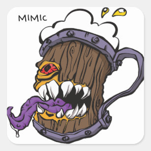 Mimic Vierkante Sticker