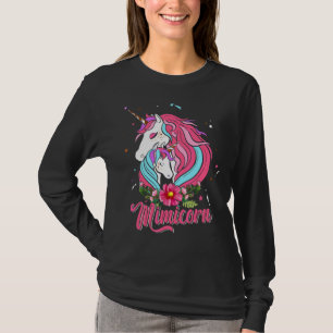 Mimicorn Leuke Eenhoorns Bloemen Familie Gelukkige T-shirt