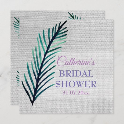 Mimimal, Plant, rustieke bruidsmeisje bruiloft Kaa Kaart (Voorkant / Achterkant)