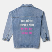 Mimimimi Work Kantoor Nerve Saw Jammer Denim Jacket (Achterkant)