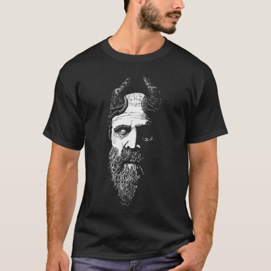 Mimir's Hoofd uit Goden T-shirt (Voorkant)