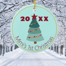Mimi's 1e Kerstmis Foto Ornament