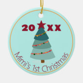 Mimi's 1e Kerstmis Foto Ornament (Voorkant)