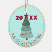 Mimi's 1e Kerstmis Foto Ornament (Links)