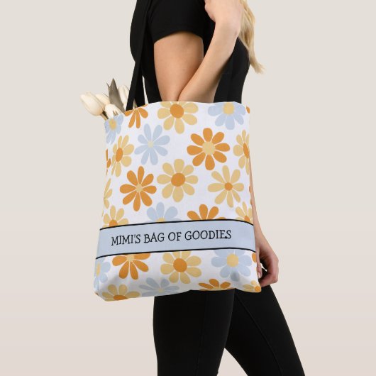 Mimi's Bag of Goodies Boho Daisy canvas tas (Dichtbij)