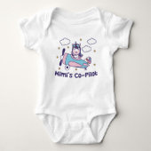 Mimi's Co-Pilot - Eenhoorn Vliegtuig Romper (Voorkant)