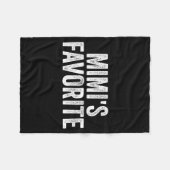 Mimi's Favorite Funny Granhild Fleece Deken (Voorkant (Horizontaal))