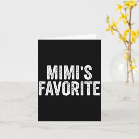 Mimi's Favorite Funny Granhild  Kaart (Gele Bloem)