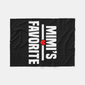 Mimi's Favorite Granhild Funny Grandson Granddaugh Fleece Deken (Voorkant (Horizontaal))