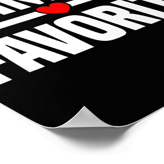 Mimi's Favorite Granhild Funny Grandson Granddaugh Poster (Hoek)