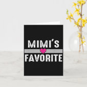 Mimi's Favorite  Kaart (Gele Bloem)