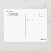 Mimi's gescand aardappelen met een speciale kaart (Achterkant)