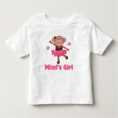 Mimis Girl Monkey Kinder Shirts (Voorkant)