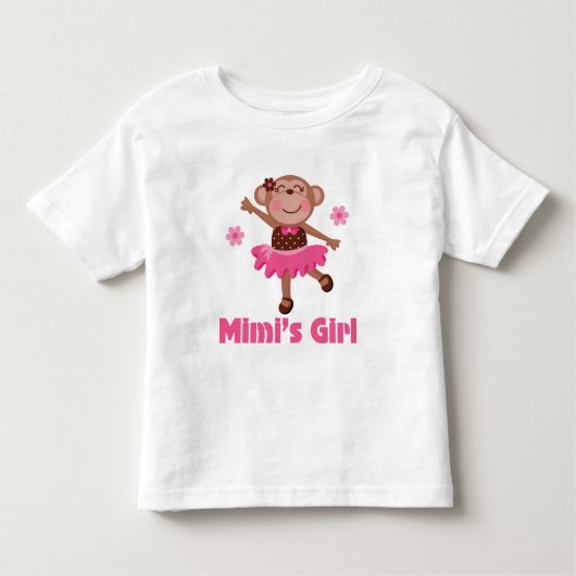 Mimis Girl Monkey Kinder Shirts (Voorkant)