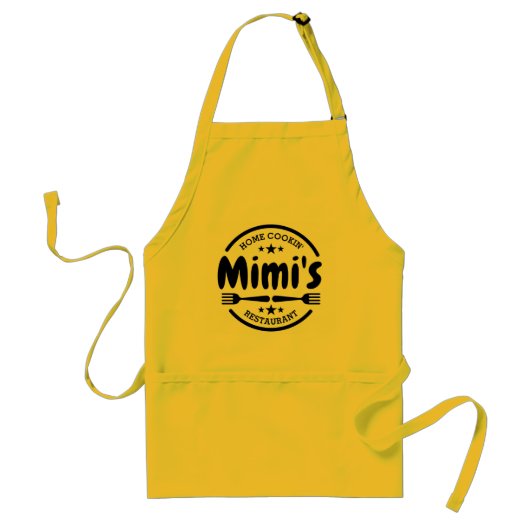 Mimi's Home Cookin' Restaurant Adult Apron Standaard Schort (Voorkant)