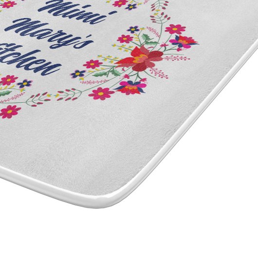 Mimi's Keuken Bloemen Snijplank (Hoek)