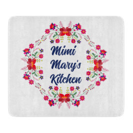 Mimi's Keuken Bloemen Snijplank