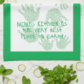 Mimi's keuken Groene Grootmoeder cadeau Theedoek (Gevouwen)