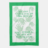 Mimi's keuken Groene Grootmoeder cadeau Theedoek (Verticaal)