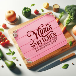Mimis keuken waar herinneringen worden gemaakt snijplank