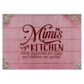 Mimis keuken waar herinneringen worden gemaakt snijplank (Voorkant)