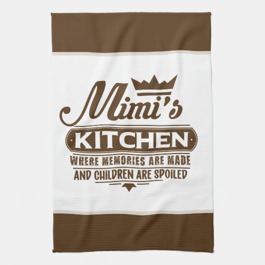 MiMi's kitchen word art  Theedoek (Verticaal)