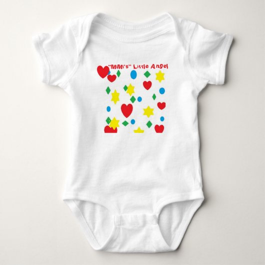"MiMi's" Kleine Engel - Baby Jersey Bodysuit (Voorkant)
