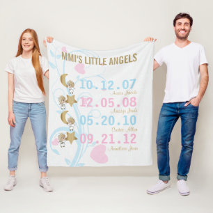 Mimi's Little Angels - Personaliseren Fleece Deken