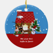 Mimi's Love House Kerst Ornament (Achterkant)