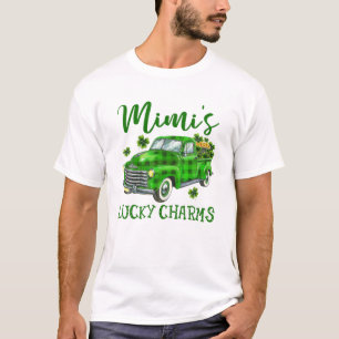 Mimi's Lucky Charm Green Truck Shamrocks St Patric T-shirt