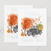 Mimis Pumpkin Patch Truck Art, Mimi Happy Kaart (Voorkant / Achterkant)