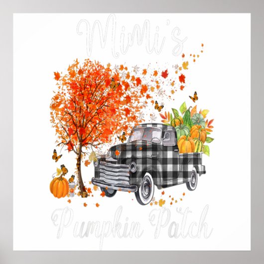Mimis Pumpkin Patch Truck Art, Mimi Happy Poster (Voorkant)