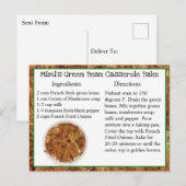 Mimi's receptkaart voor groene boontjes-casserole briefkaart (Voorkant / Achterkant)