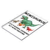 mimisaurus als een normale grootmoeder, maar Gewel Notitieboek (Linkerzijde)