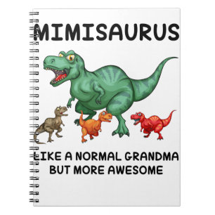 mimisaurus als een normale grootmoeder, maar Gewel Notitieboek