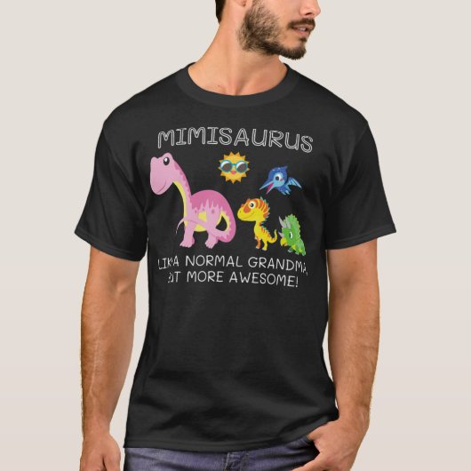 Mimisaurus als een normale grootmoeder, maar Gewel T-shirt (Voorkant)