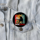 MIMISAURUS DINOSAURFANAAT RONDE BUTTON 7,6 CM (In situ)