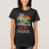 Mimisaurus T Rex Dinosaur Mimi Saurus Family Match T-shirt (Voorkant)
